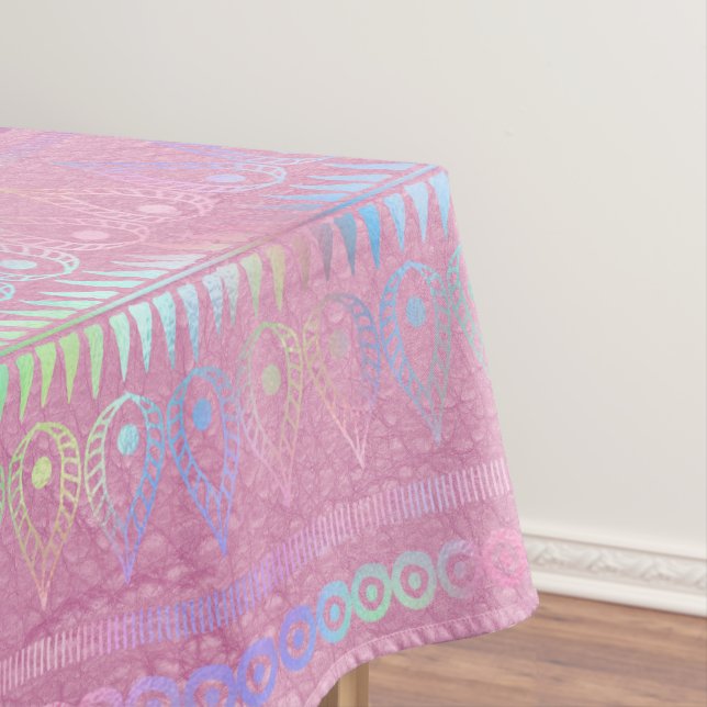 Nappe Motif de licorne bohème iridescent (In Situ)