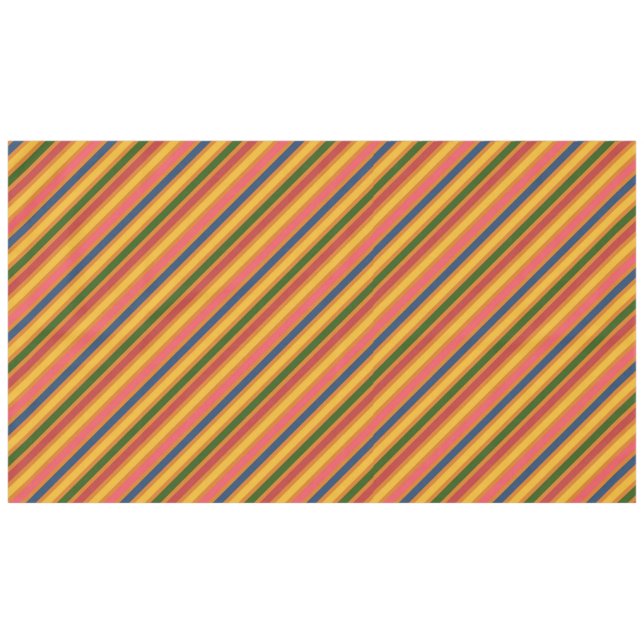 Nappe Motif de ligne coloré (Devant (Horizontal))