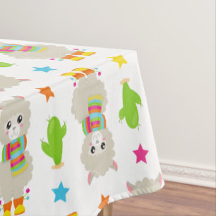 Nappe Motif De Llamas, Cute Llamas, Alpacas, Cactus