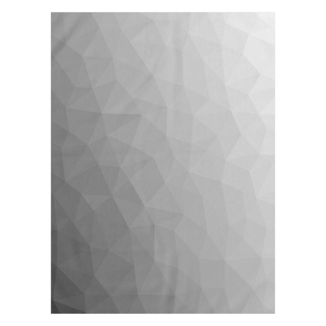 Nappe Motif de maille géométrique à dégradé gris (Devant)