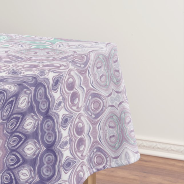 Nappe Motif de mandala lavande et lilas (In Situ)