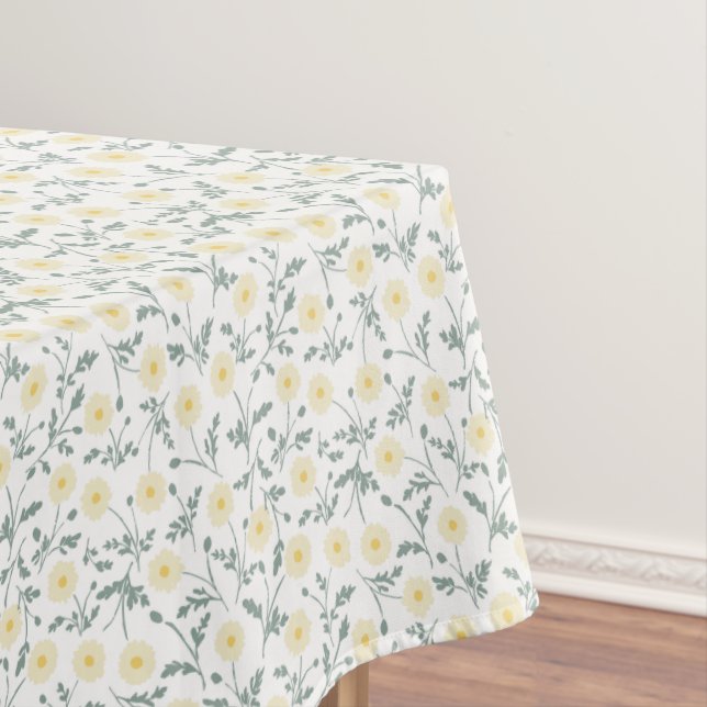 Nappe Motif de marguerite de ferme moderne de printemps  (In Situ)