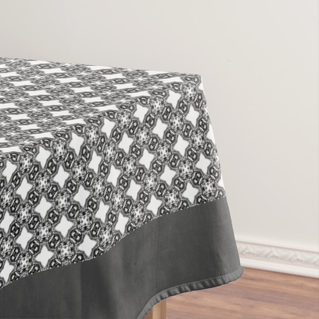 Nappe Motif de médaillon noir Filigree (In Situ)