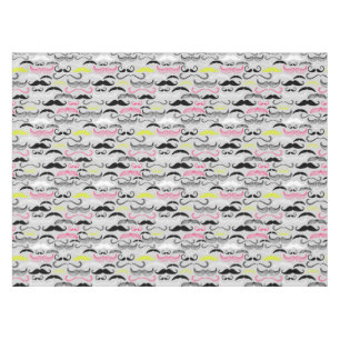 Nappe Motif de moustache, rétro style