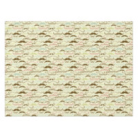 Motif de moustache, rétro style 4