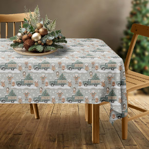 Nappe Motif de Noël Earth Tones #2 ID1009