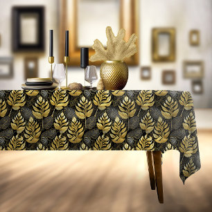 Nappe Motif de Noël en or noir #29 ID1009