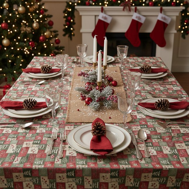 Nappe Motif de Noël en patchwork de campagne (Créateur téléchargé)