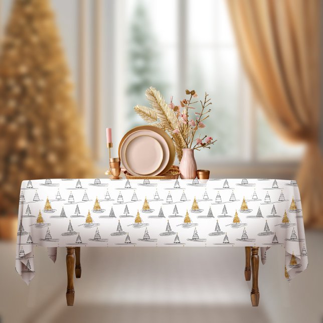 Nappe Motif de Noël Gold n° 5 ID1009 (Créateur téléchargé)