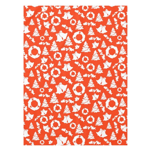 Nappe Motif de Noël rouge (Devant)