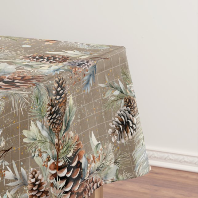 Nappe Motif de Noël rustique boho  (In Situ)