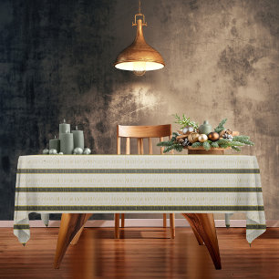 Nappe Motif de Noël Vert Or #35 ID1009
