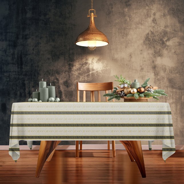Nappe Motif de Noël Vert Or #35 ID1009 (Créateur téléchargé)