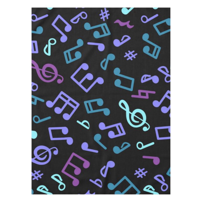 Nappe Motif de notes de musique (Devant)