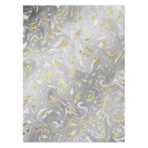 Nappe motif de notes de musique élégant