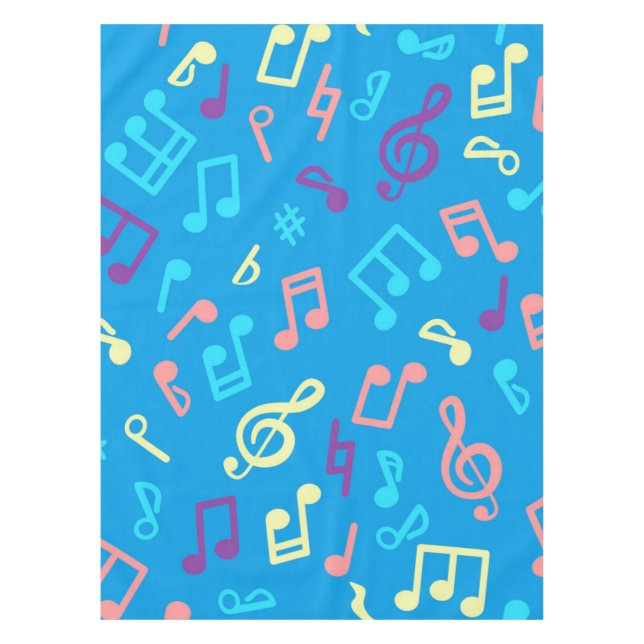 Nappe Motif de notes musicales (Devant)
