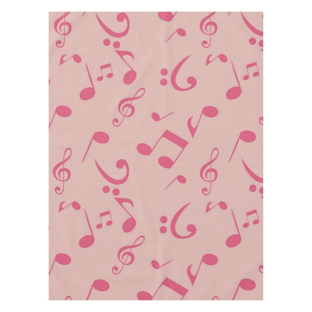 Nappe Motif de notes musicales (Devant)
