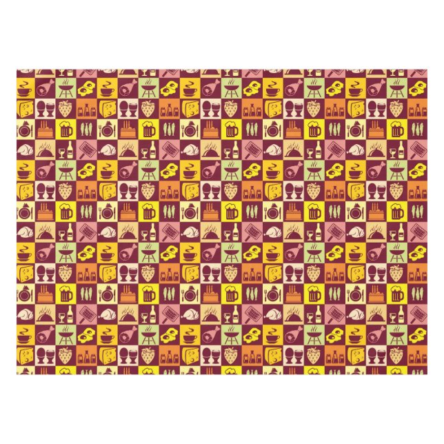 Nappe Motif de nourriture (Devant (Horizontal))