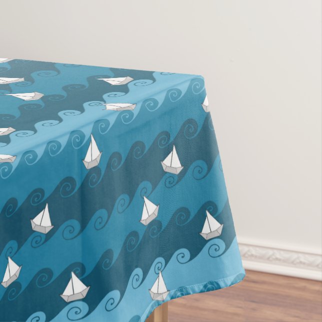 Nappe Motif de papier de bateaux (In Situ)