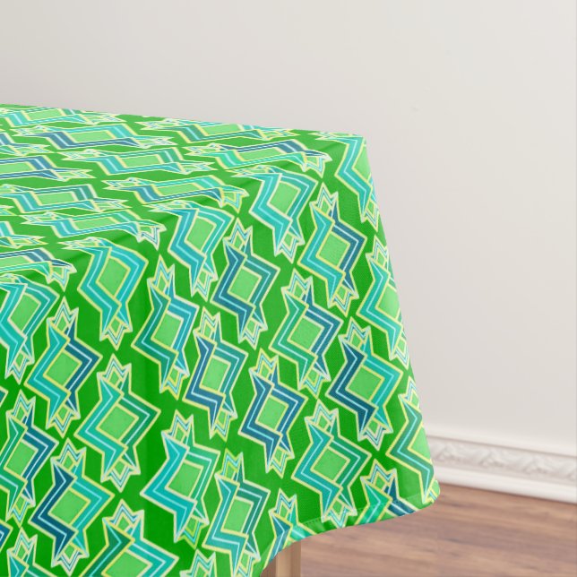 Nappe Motif de papier peint Art déco, vert jade (In Situ)