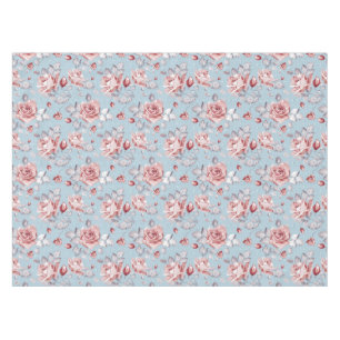 Nappe Motif de papier peint d'élégance des roses roses