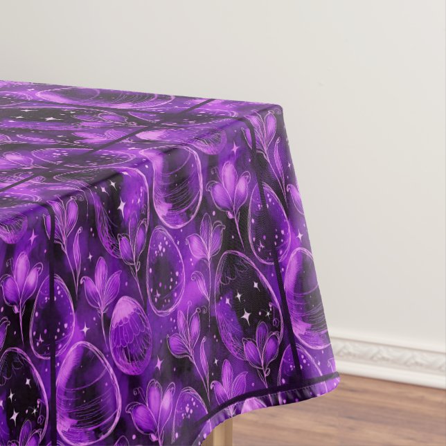 Nappe Motif de Pâques gothique violet (In Situ)