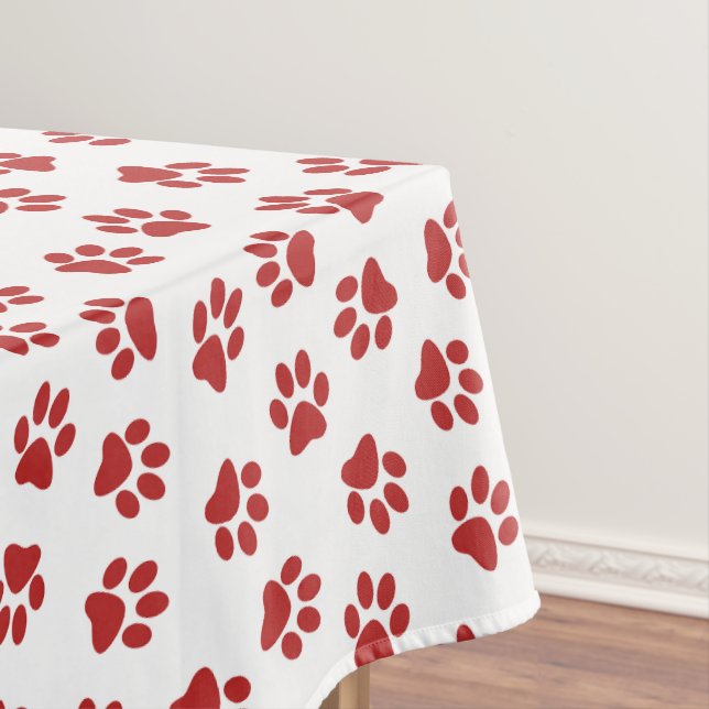 Nappe Motif De Pâtes, Patrouilles De Chiens, Paws Rouges (In Situ)