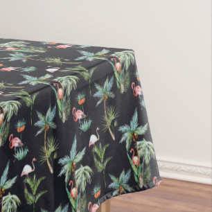 Nappe Motif de paume d'aquarelle