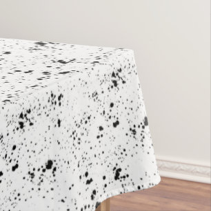 Nappe Motif de peinture noire