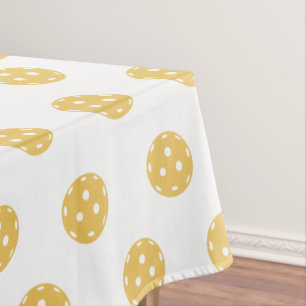 Nappe Motif de Pickleball Orange amusant