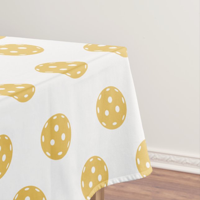 Nappe Motif de Pickleball Orange amusant (In Situ)