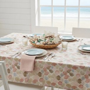 Nappe Motif de plage aux coquillages côtiers doux