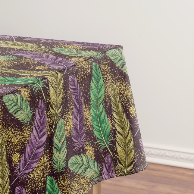 Nappe Motif de plumes de Mardi Gras (In Situ)