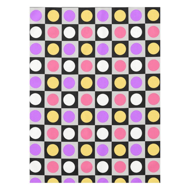 Nappe Motif de points de cercle géométrique (Devant)