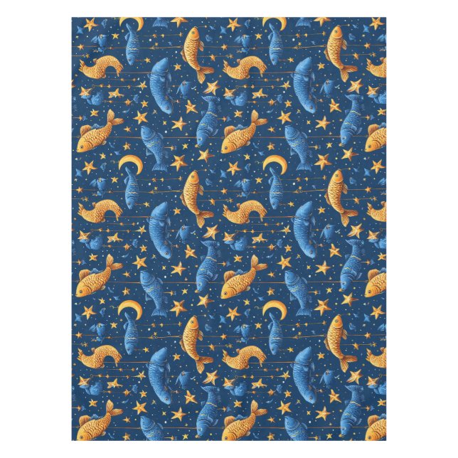 Nappe Motif de poissons colorés (Devant)