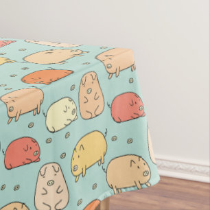 Nappe Motif de porc à menthe