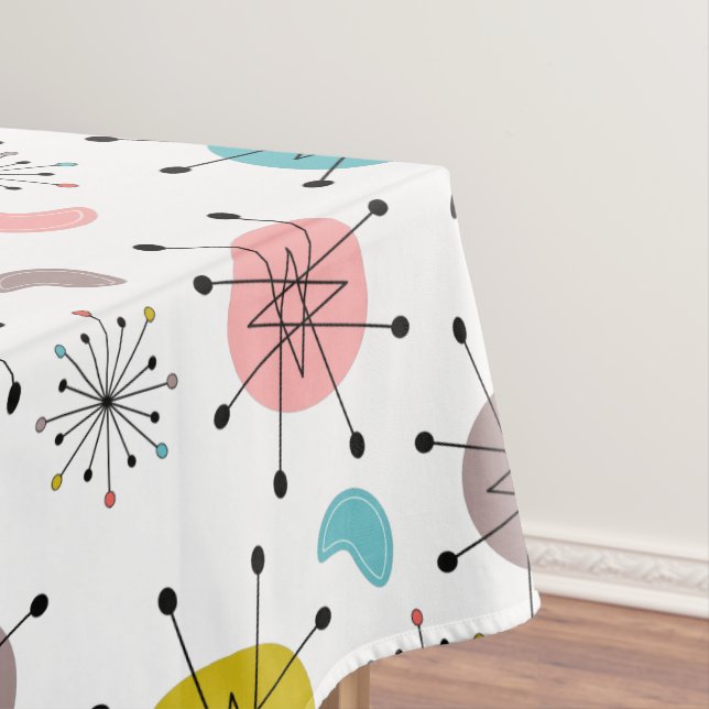 Nappe Motif de Starburst Retro atomique (In Situ)