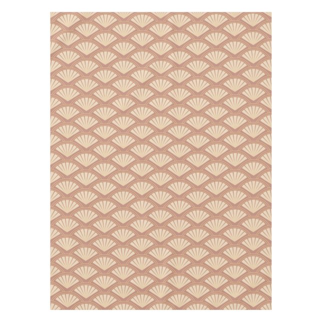 Nappe Motif de style Art déco en rose (Devant)
