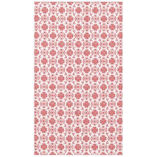 Nappe Motif de style damassé floral rouge et blanc
