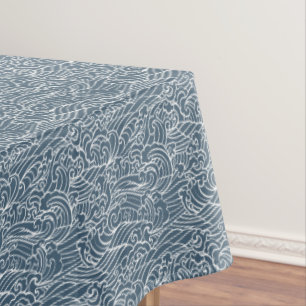 Nappe Motif de style Wave japonais