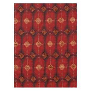 Nappe Motif de tapis de Perse en rouge