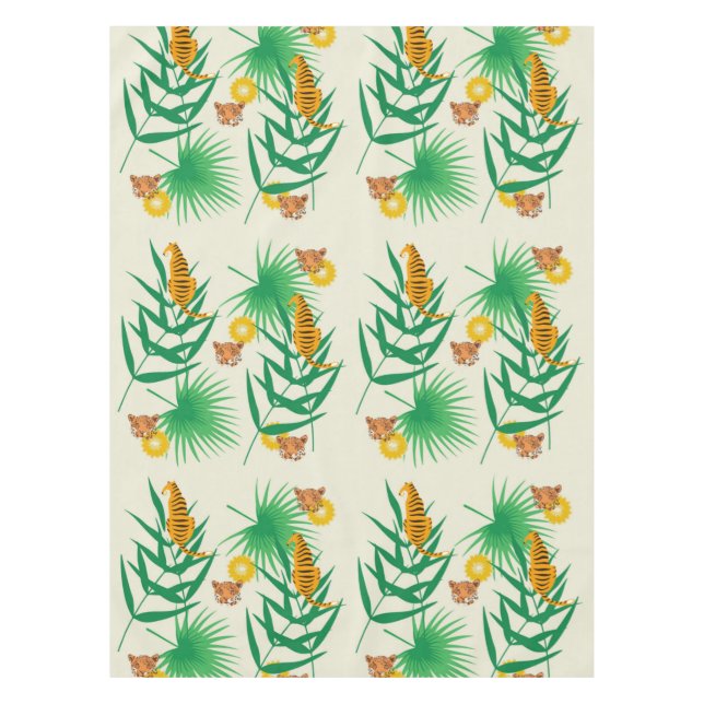 Nappe Motif de tigre tropical (Devant)