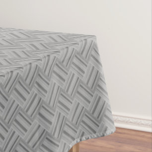 Nappe Motif de tissage en diagonale rayures grises