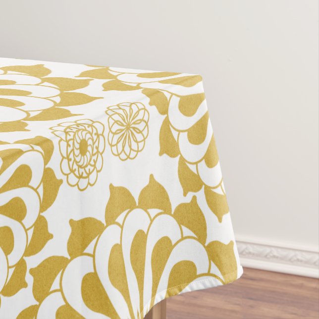 Nappe Motif de tournesols d'or (In Situ)