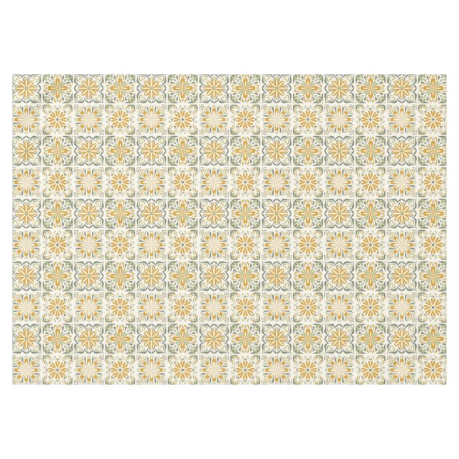 Nappe Motif de tuiles portugaises (Devant (Horizontal))