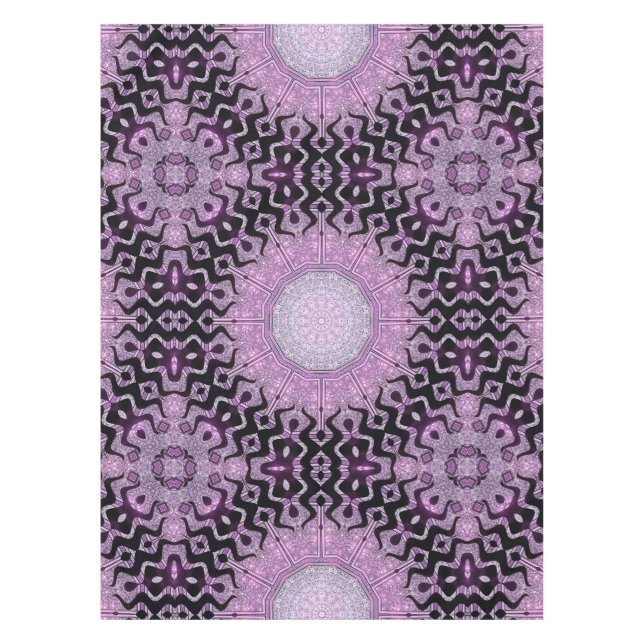 Nappe Motif de vagues tribales violettes (Devant)