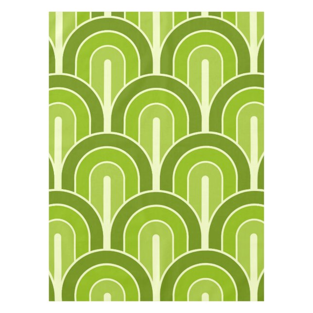 Nappe Motif de ventilateur géométrique rétrogradé (Devant)