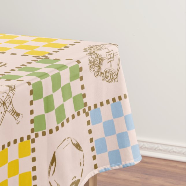 NAPPE MOTIF DE VÉRIFICATEUR D'ÉQUIPE QUIDDITCH™ HOGWARTS (In Situ)