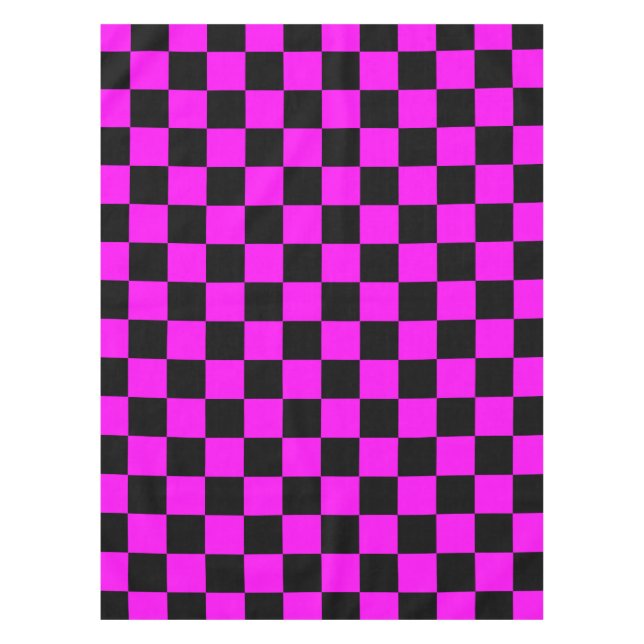Nappe Motif de vérification À damiers violet noir (Devant)