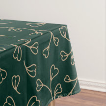 Motif de vigne botanique vert émeraude foncé et or